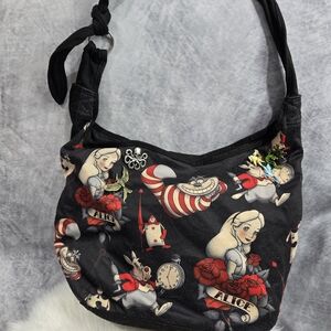 Disney Alice in Wonderland Tattoo Hobo Bag